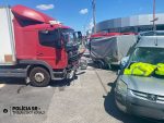 dopravná nehoda na križovatke ulíc Bulharská - Priemyselná, zdroj FB PZ SR Trnavský kraj
